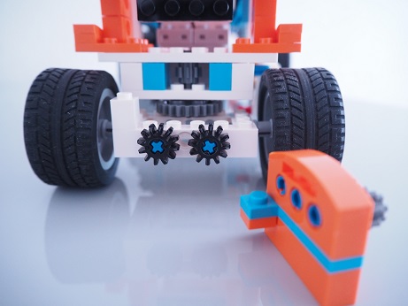Apitor Robot X : Wheel Loader (Turn part, Rear back)